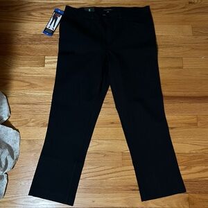 Banana Republic Black Slim Straight Cropped Pant - Size 10